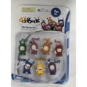 Oddbods Action Figure Toy Fuse Jeff Zee + Mini Figurine Set Ages 3+ Collectible